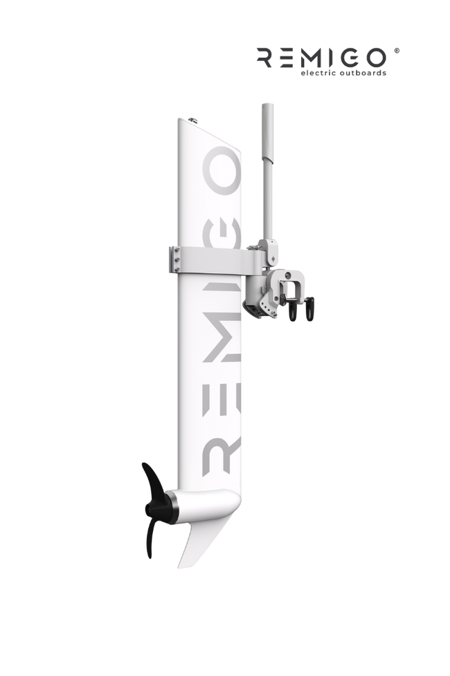 RemigoOne I 1000 Watt E-Außenborder I Für Boote bis 7m Länge und 1,5t Gewicht