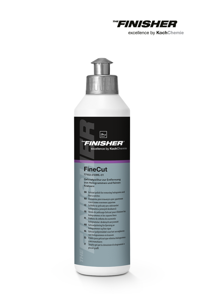 TheFinisher® FineCut 250ml I Gelcoatpolitur zur Entfernung von Hologrammen und feinen Kratzern (77102-250ML-01)