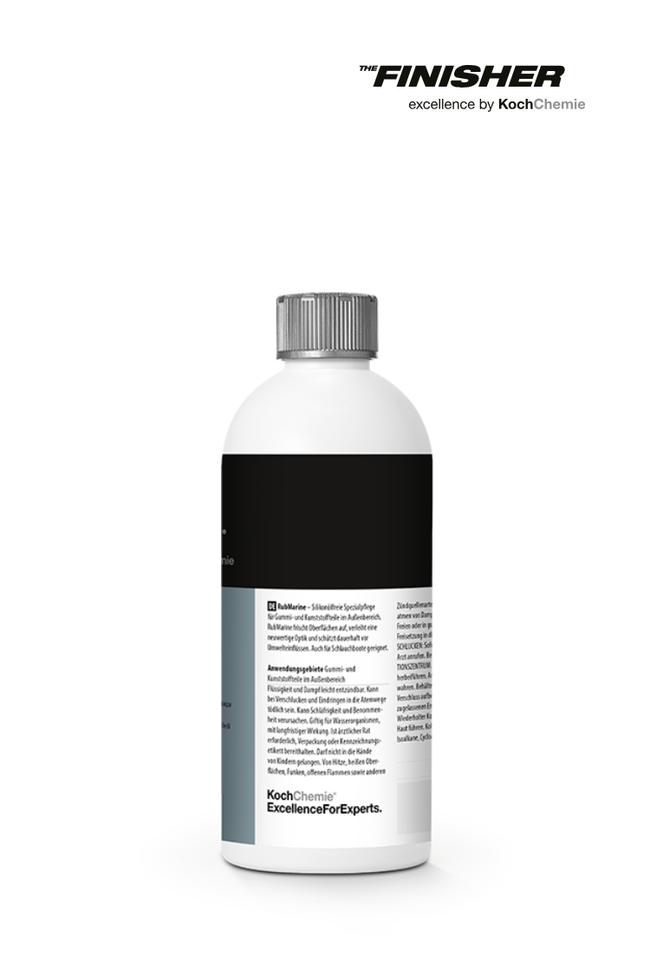 TheFinisher® RubMarine 500ml I Silikonfreie Gummi- und Kunststoffpflege für Boote (77111-500ML-01)