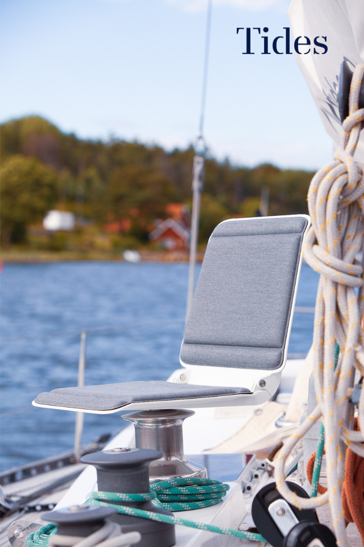 TIDES Winch Seat – Klappbarer Cockpitsitz für die Winsch