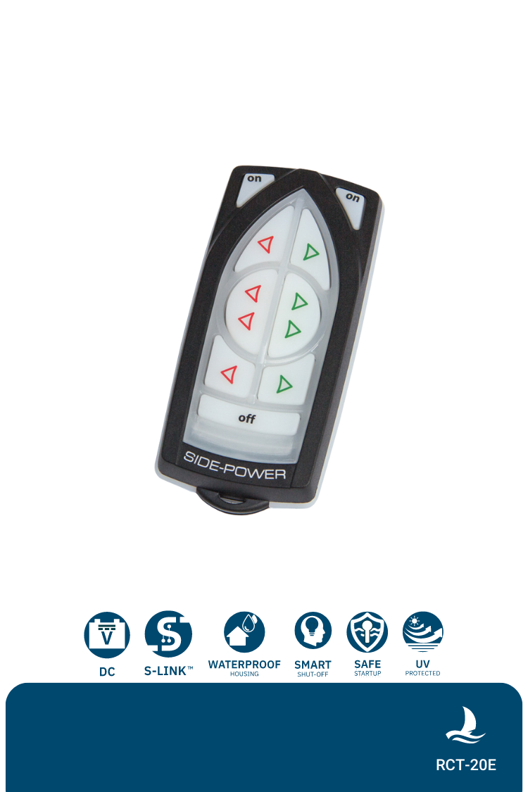 Remote control transmitter bow & stern thruster, EU